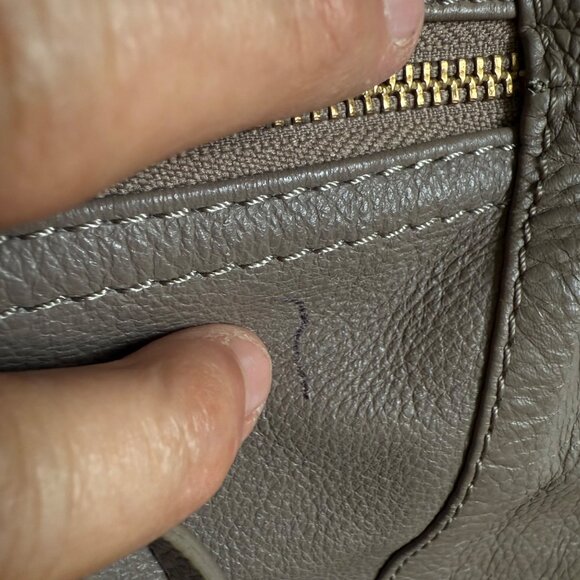 Kooba Leather Tote Bag With Dual Handles & Gold Hardware - Picture 9 of 11